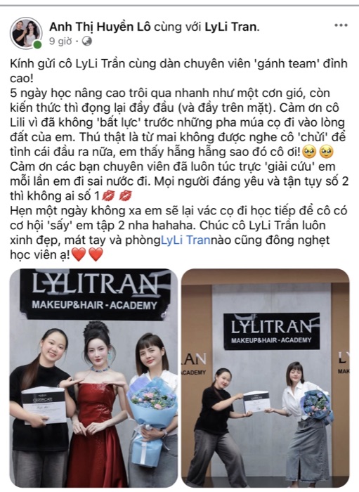 Phản hồi của học viên Anh Thị Huyền Lô